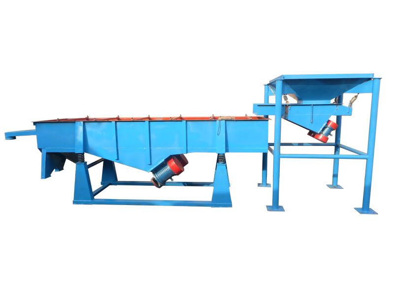 料倉+振動(dòng)給料機(jī)+直線振動(dòng)篩